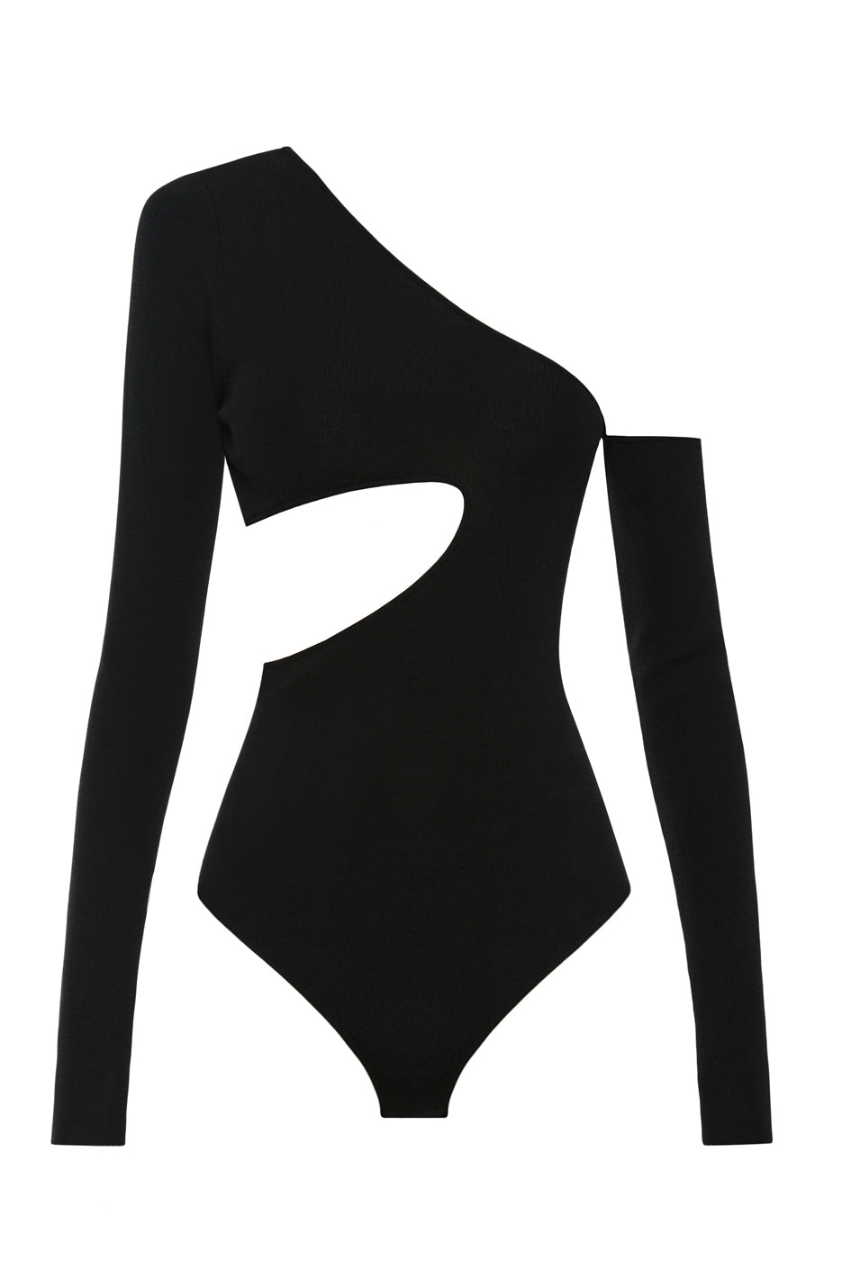 Long Sleeve Cut-Outs Body from Materiel black