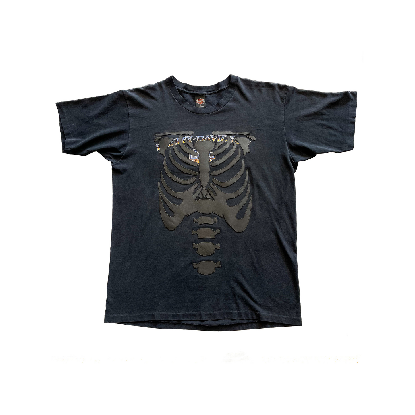 Harley Davidson Kentucky T-shirt with Leather Ribcage Appliqué