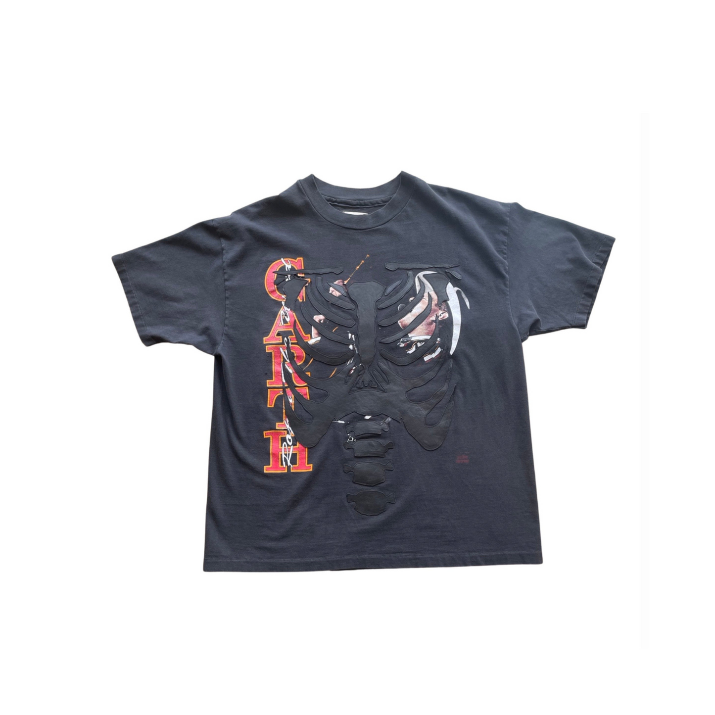 1991 Garth Brooks T-shirt with Leather Ribcage Appliqué