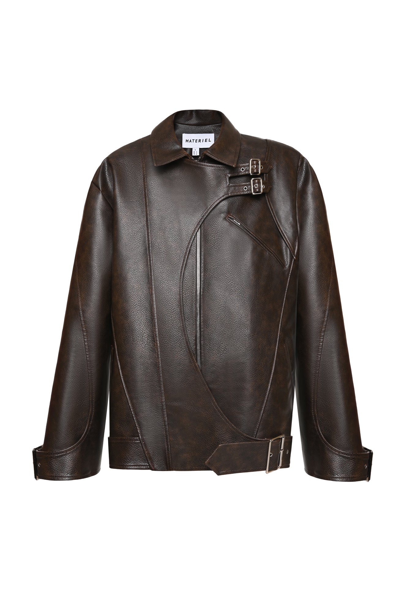 Eco Leather Boxy Biker Bomber