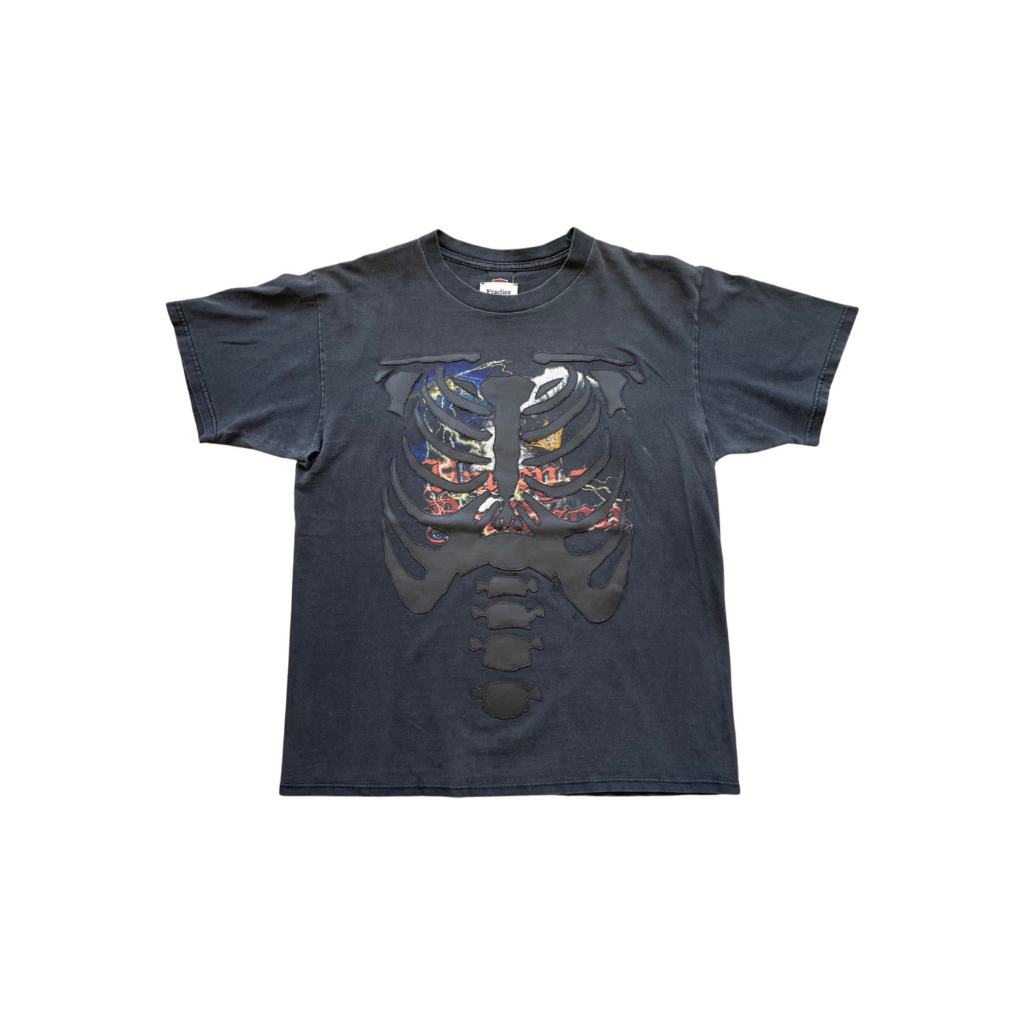 Harley Davidson Wisconsin T-shirt with Leather Ribcage Appliqué