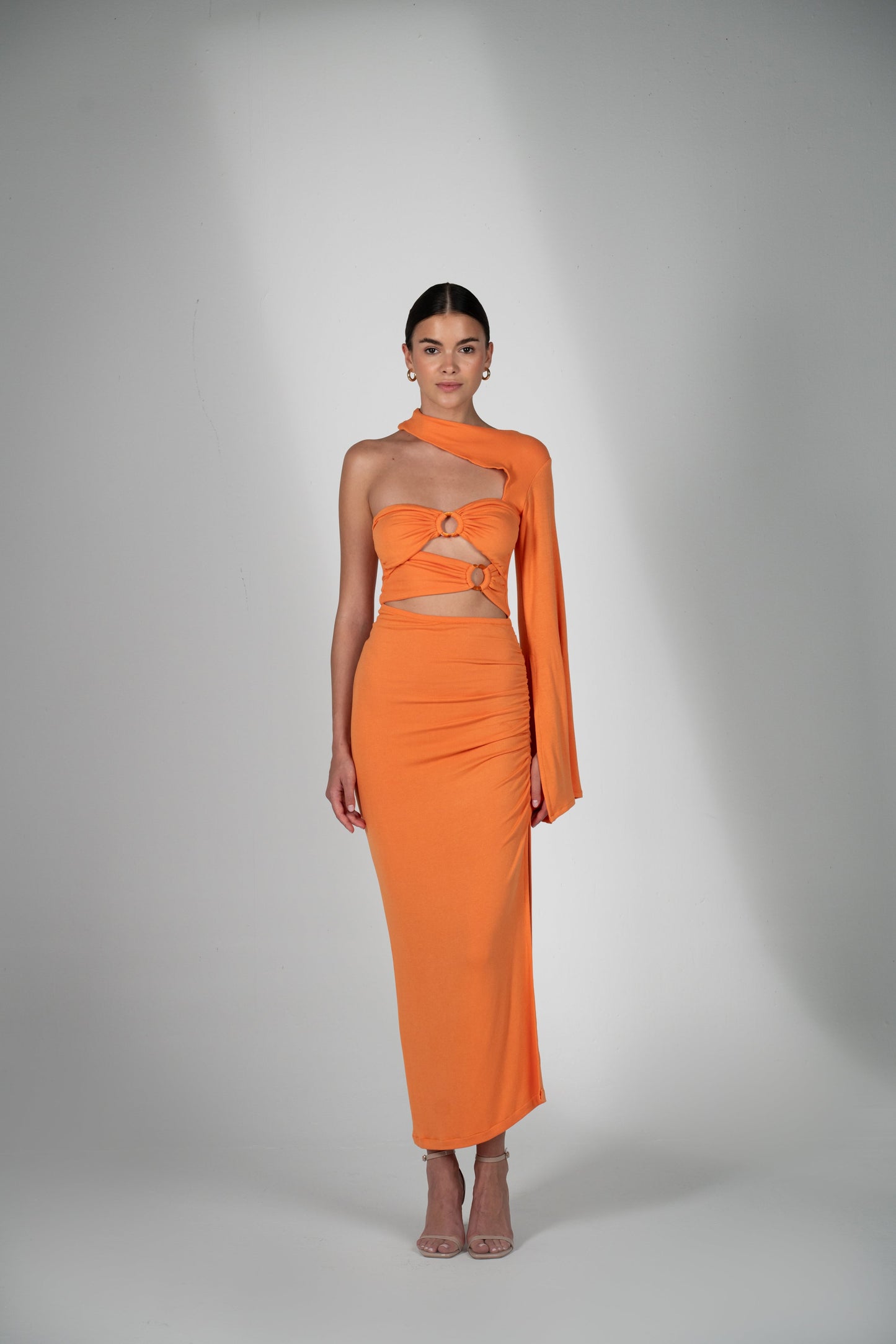 Orange Maxi Dress 