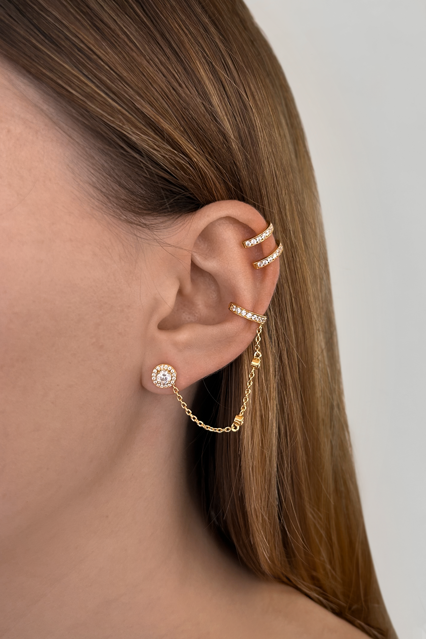 Aliven Stud & Ear Cuff Set