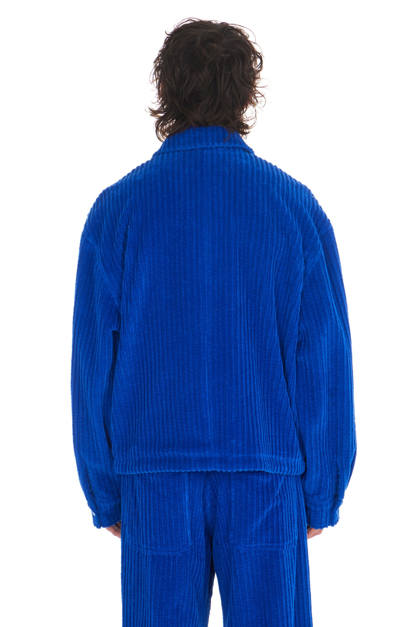 Corduroy L/S Boxy Zip Up