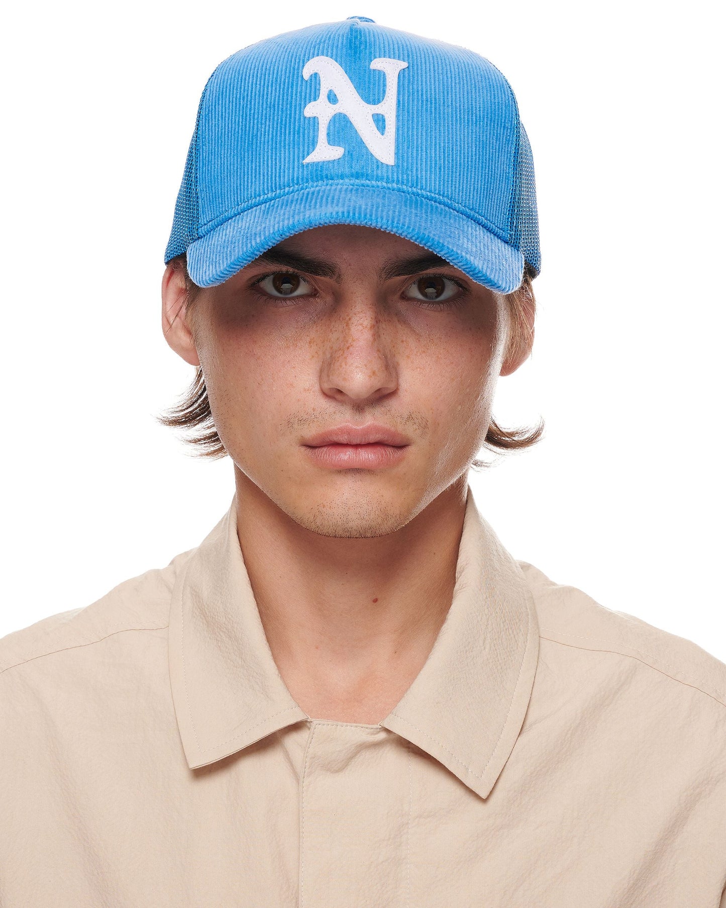 "N" Corduroy Trucker Hat