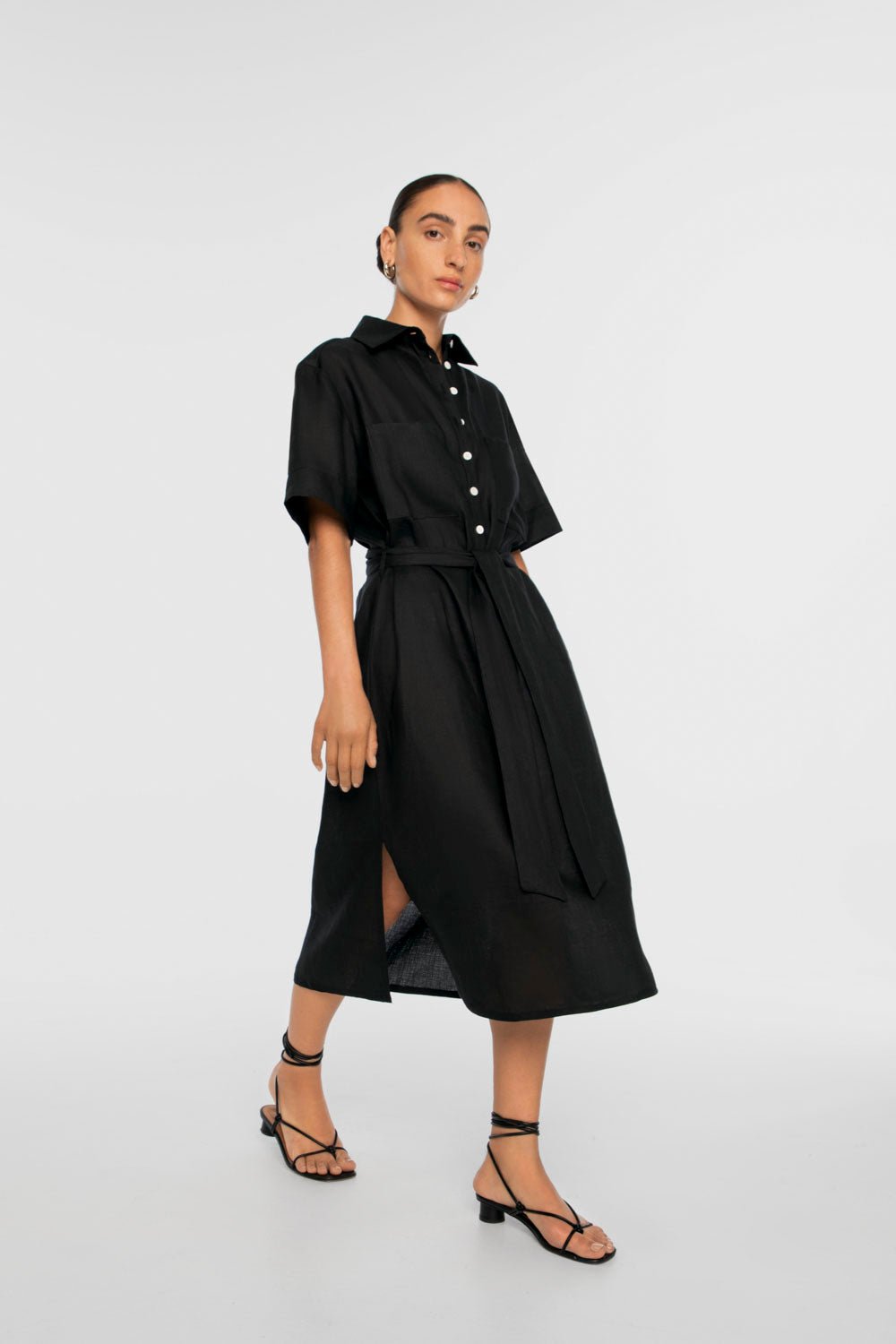 linen-midi-shirtdress-dal-the-label-black