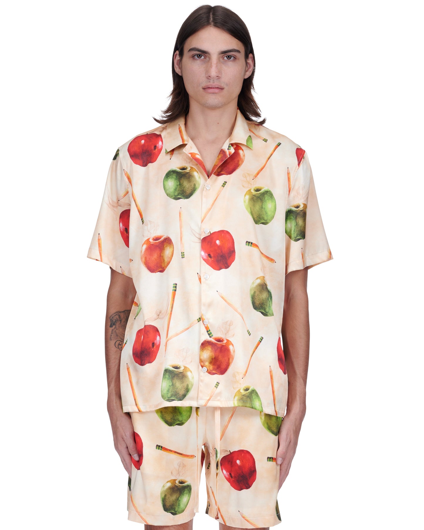 Apple Silk Button Down Shirt