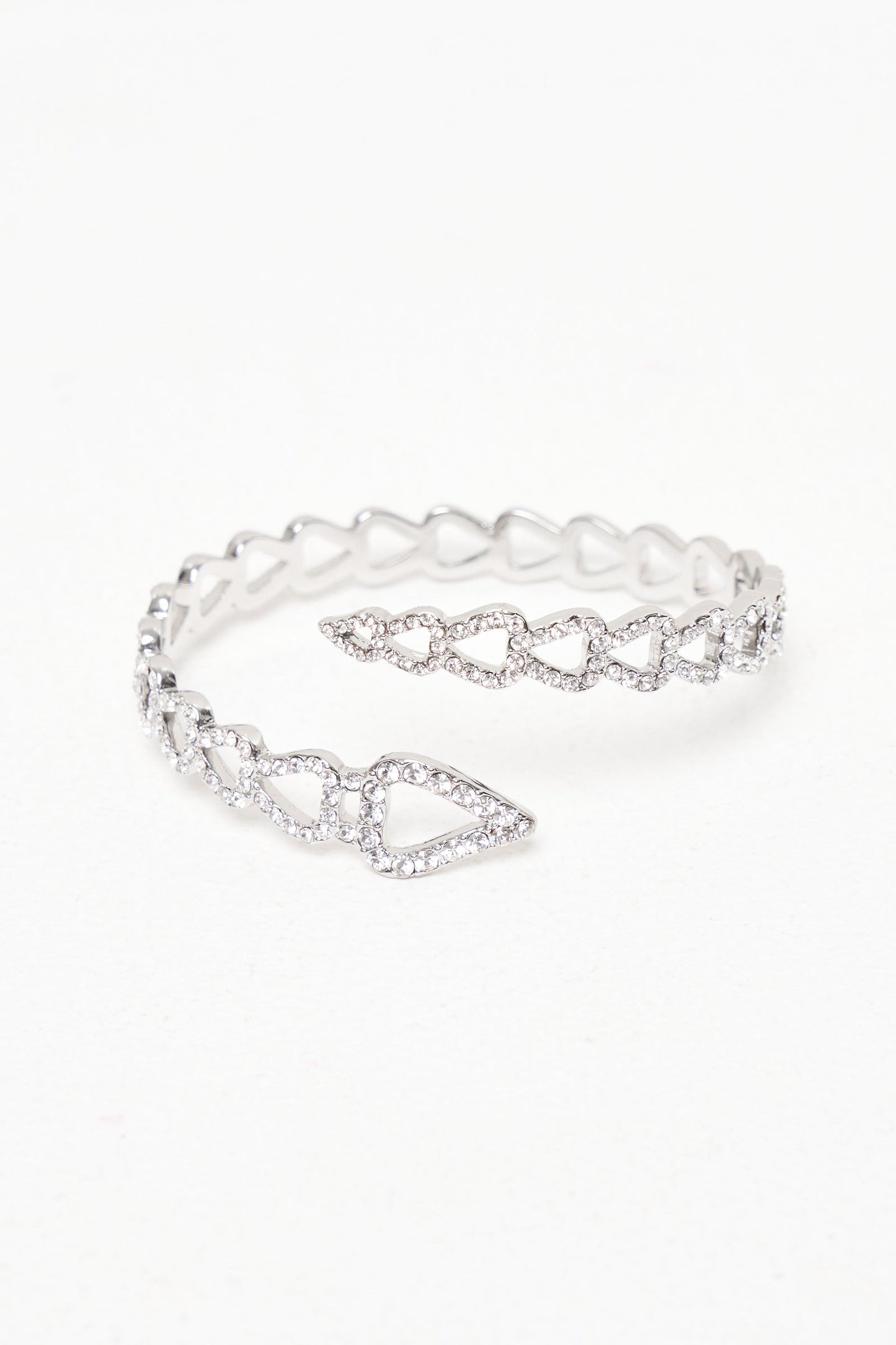 Double Flow Crystal Bangle